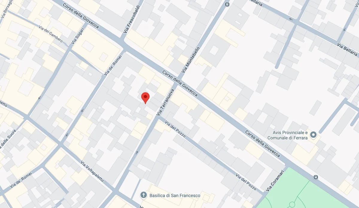 Mappa Centro Donna Giustizia Ferrara